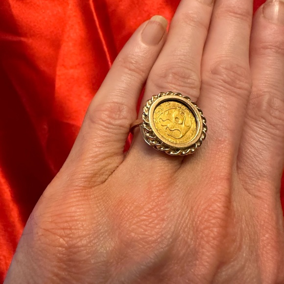 WOW POSHMARK - Authentic Gold Coin Panda Ring - Picture 10 of 16